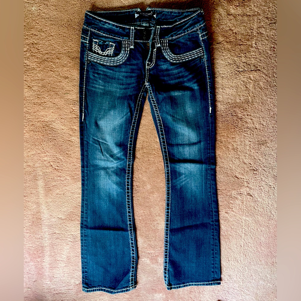 VIGOSS DESIGNER JEANS-pre owned ! Size 27/3